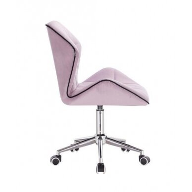 Professional master chair with wheels HR212K, lilac velor 2