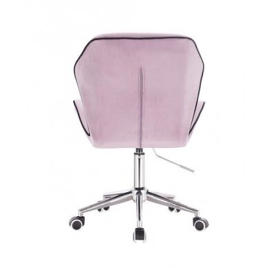 Professional master chair with wheels HR212K, lilac velor 3