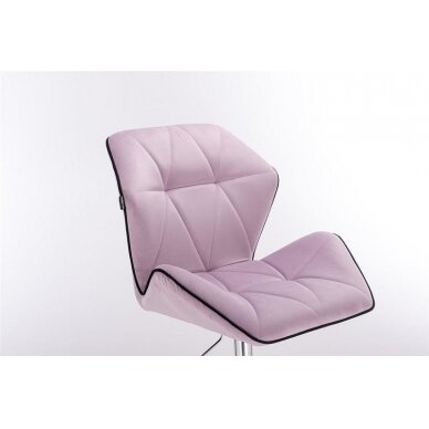 Professional master chair with wheels HR212K, lilac velor 4