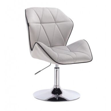 Master chair with stable base HR212, gray velor