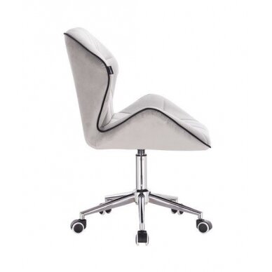 Professional master chair with castors HR212K, gray velor 2