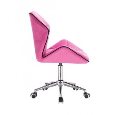 Professional master chair with wheels HR212K, pink velor 2