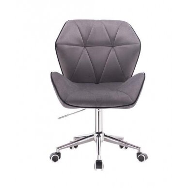 Professional master chair with castors HR212K, graphite velor 1