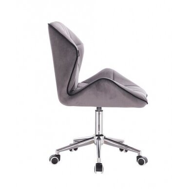 Professional master chair with castors HR212K, graphite velor 2