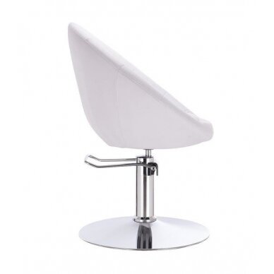 Beauty salons and beauticians stool HC8516H, white eco-leather 2