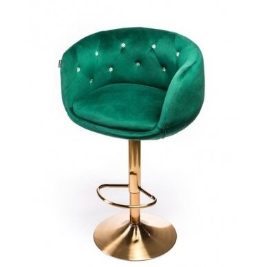 Professional chair for make-up specialists and beauty salons HR333W, green velvet 2