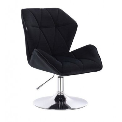 Master chair with stable base HR212, black velor