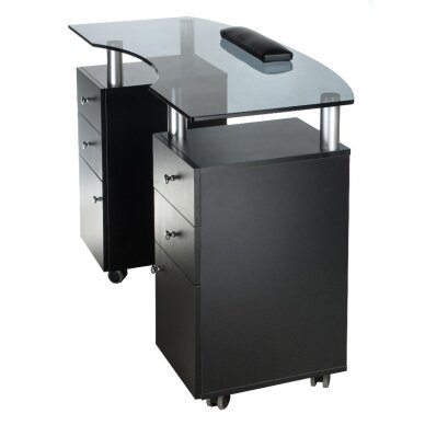 Professional manicure table BD-3453, black color 2