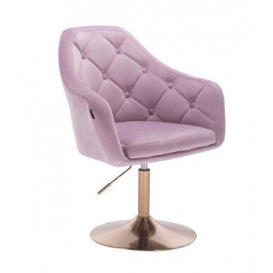 Beauty salons and beauticians stool HR831, lilac velor