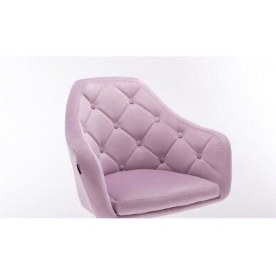 Beauty salons and beauticians stool HR831, lilac velor 1