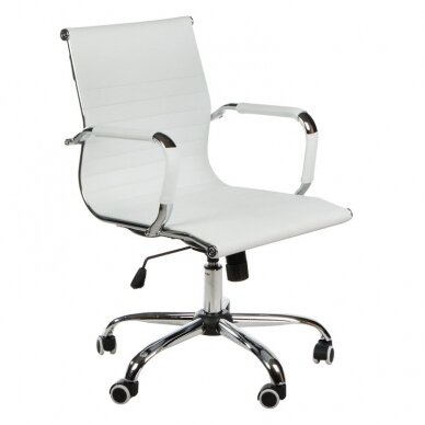 Reception, office chair CorpoComfort BX-5855, white color