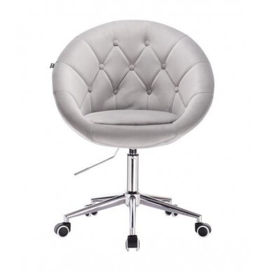 Beauty salons and beauticians stool HR8516K, gray velour 1