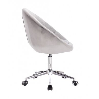 Beauty salons and beauticians stool HR8516K, gray velour 2