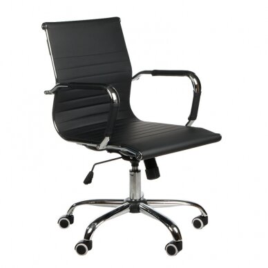 Reception, office chair CorpoComfort BX-5855, black color