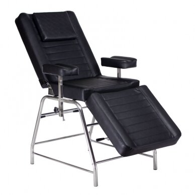 Professional bed-lounger for tattoo salons BD-3602, black color