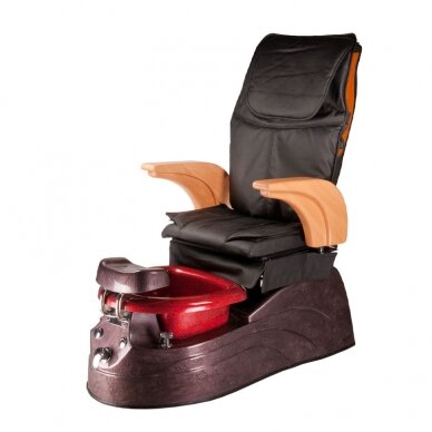 Professional electric podiatry chair for pedicure procedures SPA ARUBA BG-920, black color