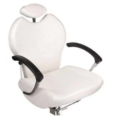 Professional reclining pedicure hydraulic chair BR-2301, white color 1