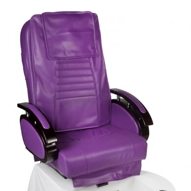 Profesionali elektrinė podologinė kėdė pedikiūro procedūroms su masažo funkcija BR-3820D, violetinės spalvos 1