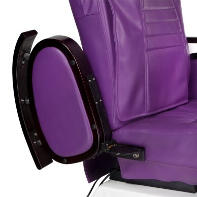 Professional electric podiatry chair for pedicure procedures with massage function BR-3820D, violet color 2