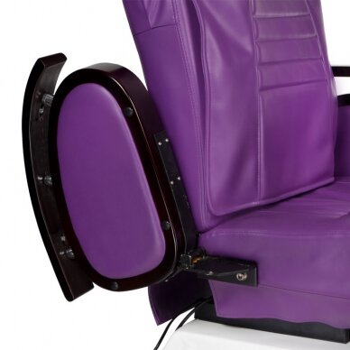 Profesionali elektrinė podologinė kėdė pedikiūro procedūroms su masažo funkcija BR-3820D, violetinės spalvos 2