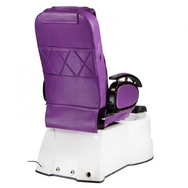 Profesionali elektrinė podologinė kėdė pedikiūro procedūroms su masažo funkcija BR-3820D, violetinės spalvos 7