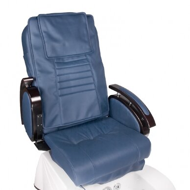 Professional electric podiatry chair for pedicure procedures with massage function BR-3820D, blue color 1