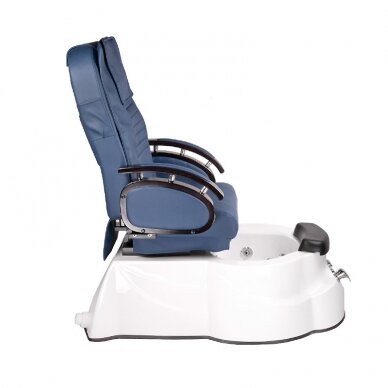 Professional electric podiatry chair for pedicure procedures with massage function BR-3820D, blue color 5