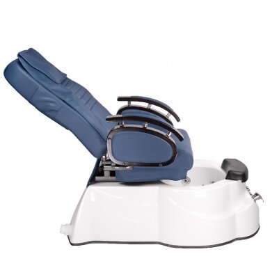 Professional electric podiatry chair for pedicure procedures with massage function BR-3820D, blue color 6