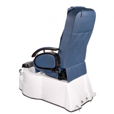 Professional electric podiatry chair for pedicure procedures with massage function BR-3820D, blue color 7