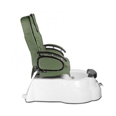 Professional electric podiatry chair for pedicure procedures with massage function BR-3820D, green color 5