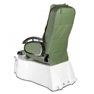 Professional electric podiatry chair for pedicure procedures with massage function BR-3820D, green color 7