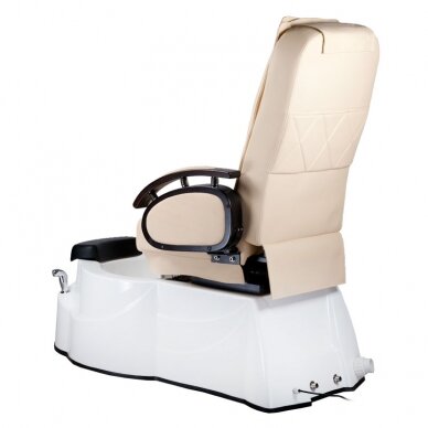 Professional electric podiatry chair for pedicure procedures with massage function BR-3820D, cream color 6