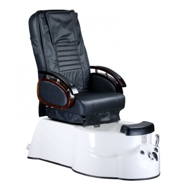 Profesionali elektrinė podologinė kėdė pedikiūro procedūroms su masažo funkcija BR-3820D, juodos spalvos