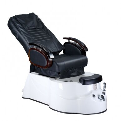Profesionali elektrinė podologinė kėdė pedikiūro procedūroms su masažo funkcija BR-3820D, juodos spalvos 1