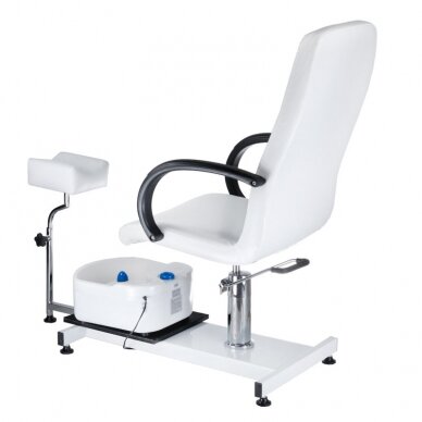 Profesionali hidraulinė pedikiūro kėdė kosmetologams su masažine vonele BW-100, baltos spalvos 1