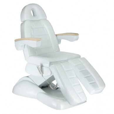 Professional electric podiatry chair for pedicure procedures BG-273C, white color