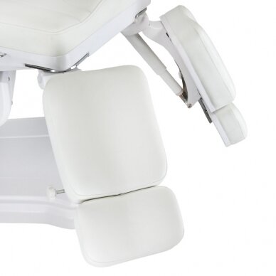 Professional electric podiatry chair for pedicure procedures Mazaro BR-6672A, 5 motors, white color 2