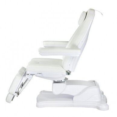 Professional electric podiatry chair for pedicure procedures Mazaro BR-6672A, 5 motors, white color 4