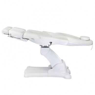 Professional electric podiatry chair for pedicure procedures Mazaro BR-6672A, 5 motors, white color 5