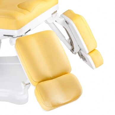 Profesionalus elektrinis podologinis gultas-kėdė pedikiūro procedūroms MAZARO BR-6672A ( 5 varikliai) , geltonos spalvos 2