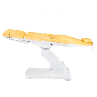 Profesionalus elektrinis podologinis gultas-kėdė pedikiūro procedūroms MAZARO BR-6672A ( 5 varikliai) , geltonos spalvos 5