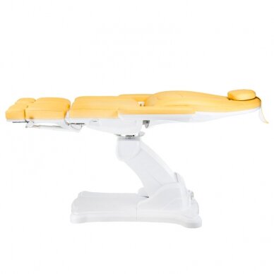 Profesionalus elektrinis podologinis gultas-kėdė pedikiūro procedūroms MAZARO BR-6672A ( 5 varikliai) , geltonos spalvos 6