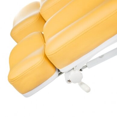 Profesionali elektrinė podologinė kėdė- lova-gultas pedikiūro procedūroms MAZARO BR-6672C (3 variklių), geltonos spalvos 2