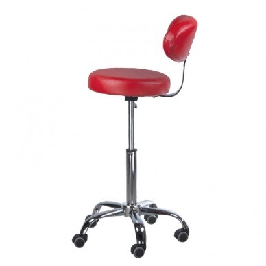 Professional master chair for beauticians and beauty salons BD-9934, red color 3