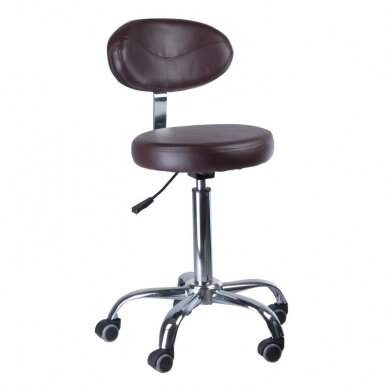 Professional master chair for beauticians and beauty salons BD-9934, brown color