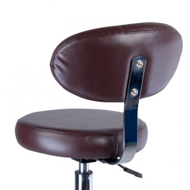 Professional master chair for beauticians and beauty salons BD-9934, brown color 1