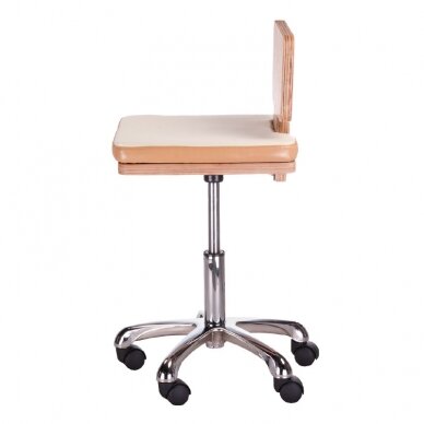 Professional master chair for beauticians and beauty salons BH-7268, wood color 5