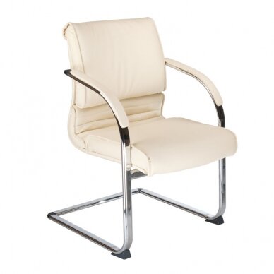 Conference chair CorpoComfort BX-3339B, cream color