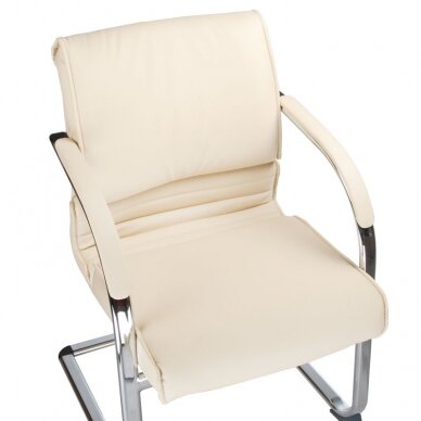 Conference chair CorpoComfort BX-3339B, cream color 1