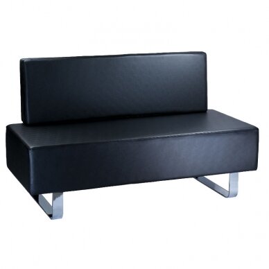 Professional waiting room sofa Messina BD-6713, black color